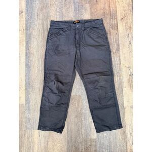 Ridgecut Toughwear Mens 38x30 Charcoal Grey Ripstop Double Knee Work Pants